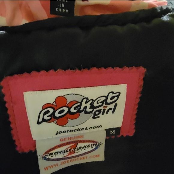 JOE ROCKET "ROCKET GIRL" Trixie Princess Cut Pink & Camo Motorcycle Jacket - Picture 13 of 16